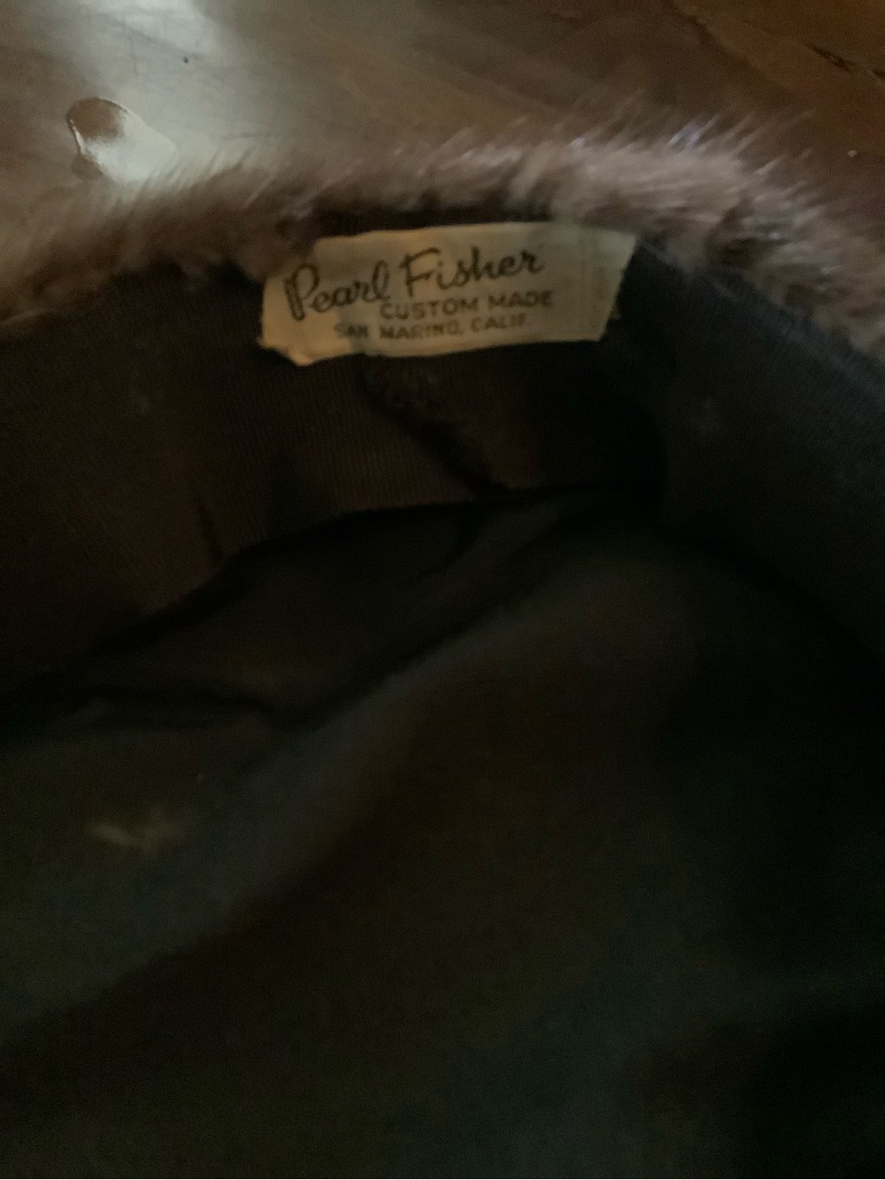 Pearl Fisher Vintage Custom-Made Brown Fur Hat MInk